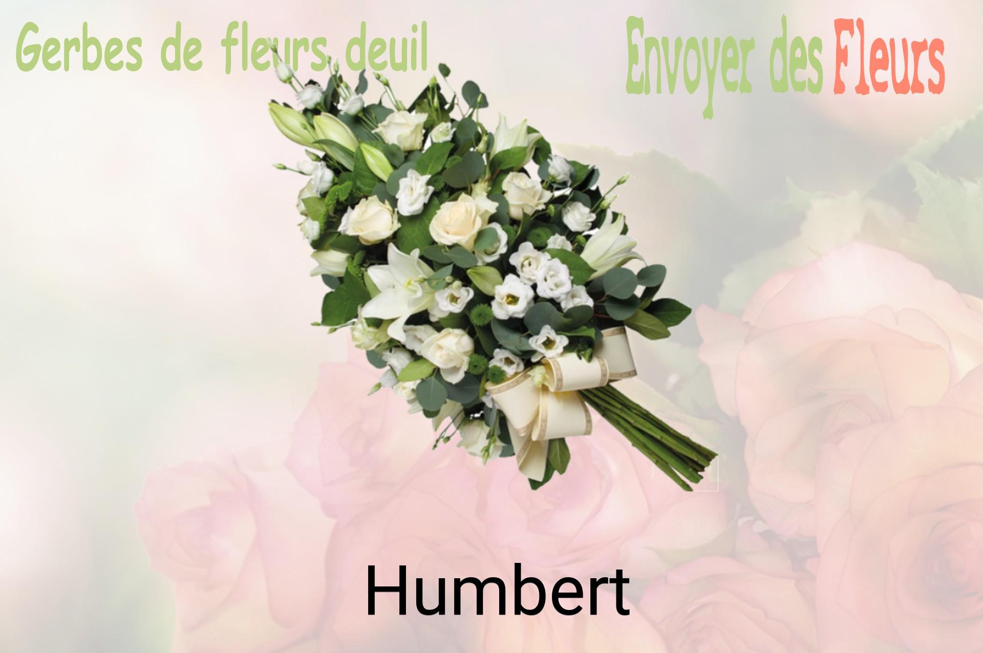 Gerbe de fleurs de deuil livrée à Humbert